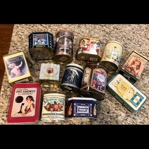 13 collectible tins